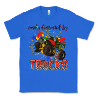 True Royal easily distracted by trucks Classic Tee - AdoDesignShop
