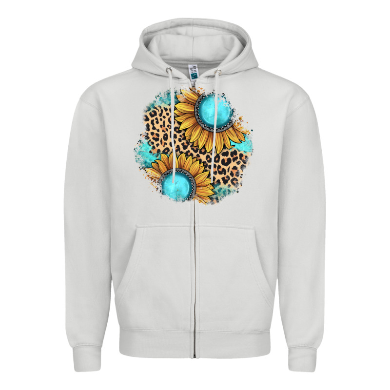 Gemstone Leopard Patch Zipper Hoodie by JahusDesignShop | Teevron