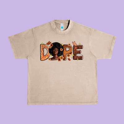 Dope Melanin Urban Heavy Tee Designed By Zillion Design Studio