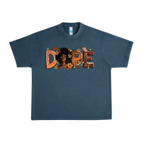 Midnight Navy Dope Melanin Urban Heavy Tee - Zillion Design Studio