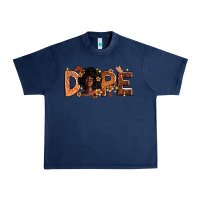 Navy Dope Melanin Urban Heavy Tee - Zillion Design Studio