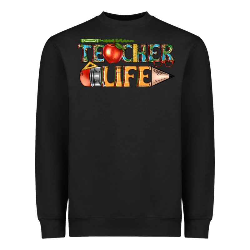 Teacher Life Heavyweight Sweatshirt by texasbilliewilder | Teevron