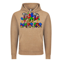Vintage Coffee dad of a warrior Vintage Hoodie - Zillion Design Studio