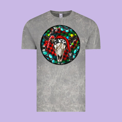 Christmas Skull Vintage Tee Designed By Ranaportraitstore