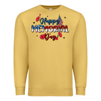 Antique Gold happy memorial day Premium Sweatshirt - MaliasSmallBusiness