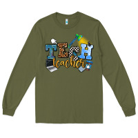 Army Green tech teacher Long Sleeve Tee - AdoDesignShop
