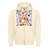 Sandshell summer gnome seamless pattern Zipper Hoodie - BundleAndBundleShop