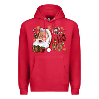 Cardinal Santa Ho Ho Ho With Gift Box Premium Hoodie - BundleAndBundleShop