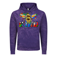 Cloud Purple bee kind autism Vintage Hoodie - Zillion Design Studio