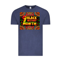Vintage Denim black history month Vintage Tee - Zillion Design Studio