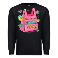Black time for that retail therapy Premium Sweatshirt - MaliasSmallBusiness