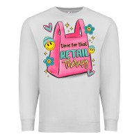 Dove Grey time for that retail therapy Premium Sweatshirt - MaliasSmallBusiness