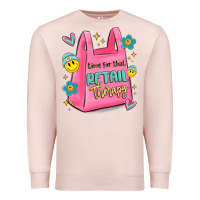 Pale Pink time for that retail therapy Premium Sweatshirt - MaliasSmallBusiness
