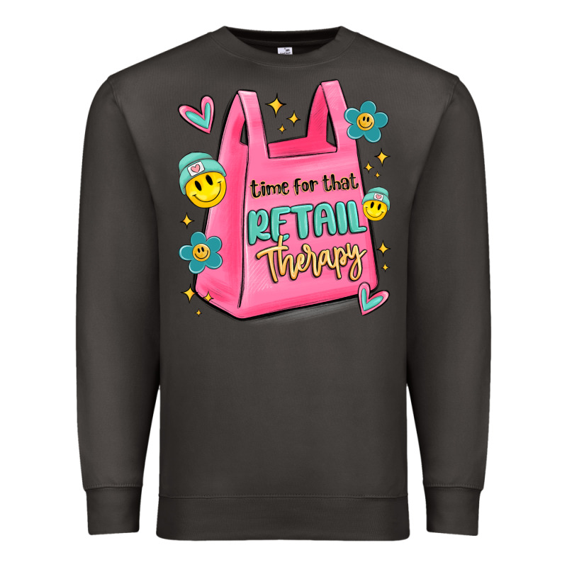 Time For That Retail Therapy Premium Sweatshirt by MaliasSmallBusiness | Teevron