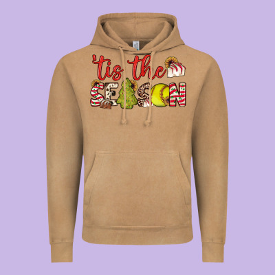 Tis The Season Softball Little Debbie Tree Cakes Vintage Hoodie Designed By Jahusdesignshop