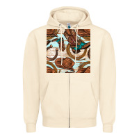 Sandshell cowboy western seamless pattern Zipper Hoodie - BundleAndBundleShop