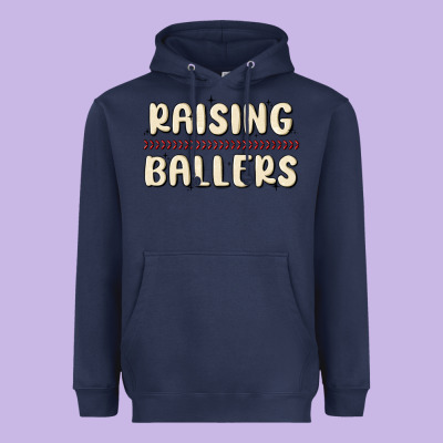 Raising Ballers Heavyweight Hoodie Designed By Maliassmallbusiness