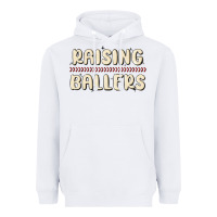 White raising ballers Heavyweight Hoodie - MaliasSmallBusiness
