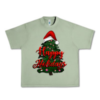 Oil Green happy holidays christmas tree Urban Heavy Tee - RanaPortraitStore