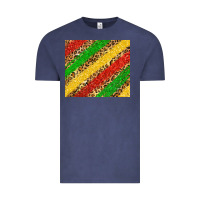 Vintage Denim african colors leopard Vintage Tee - Zillion Design Studio