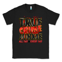 Black true crime junkie all day every day Classic Tee - JahusDesignShop