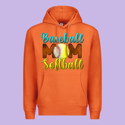 Baseball Mom Softball Premium Hoodie Designed By Bundleandbundleshop
