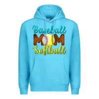 Ocean Blue Baseball Mom Softball Premium Hoodie - BundleAndBundleShop
