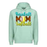 Seafoam Baseball Mom Softball Premium Hoodie - BundleAndBundleShop