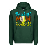 Sports Green Baseball Mom Softball Premium Hoodie - BundleAndBundleShop