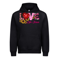 Black valentine's day love like jesus Urban Hoodie - RanaPortraitStore