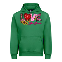 Emerald valentine's day love like jesus Urban Hoodie - RanaPortraitStore