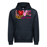 Navy valentine's day love like jesus Urban Hoodie - RanaPortraitStore