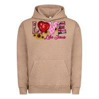 Pigment Burro valentine's day love like jesus Urban Hoodie - RanaPortraitStore