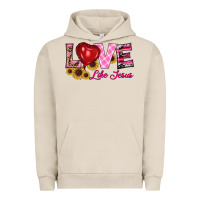 Pigment French Oak valentine's day love like jesus Urban Hoodie - RanaPortraitStore