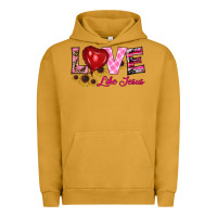 Pigment Peanut Butter valentine's day love like jesus Urban Hoodie - RanaPortraitStore