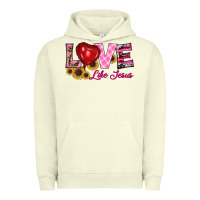 Pigment Pistachio valentine's day love like jesus Urban Hoodie - RanaPortraitStore