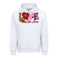 White valentine's day love like jesus Urban Hoodie - RanaPortraitStore