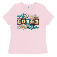 Bubblegum Pink most loved mother Ladies Tee - AdoDesignShop