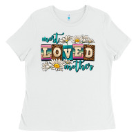 White most loved mother Ladies Tee - AdoDesignShop