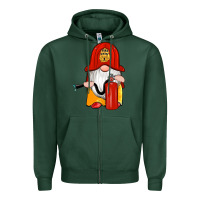 Sports Green firefighter gnomes Zipper Hoodie - Artiststas