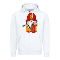 White firefighter gnomes Zipper Hoodie - Artiststas