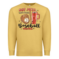 Antique Gold hot mess always stressed baseball mama stanley cup Premium Sweatshirt - MaliasSmallBusiness