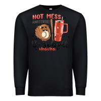 Black hot mess always stressed baseball mama stanley cup Premium Sweatshirt - MaliasSmallBusiness