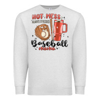 Oatmeal Heather hot mess always stressed baseball mama stanley cup Premium Sweatshirt - MaliasSmallBusiness