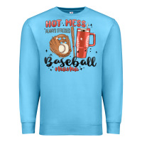 Ocean Blue hot mess always stressed baseball mama stanley cup Premium Sweatshirt - MaliasSmallBusiness