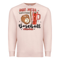 Pale Pink hot mess always stressed baseball mama stanley cup Premium Sweatshirt - MaliasSmallBusiness