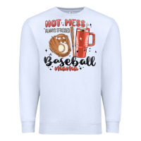 White hot mess always stressed baseball mama stanley cup Premium Sweatshirt - MaliasSmallBusiness