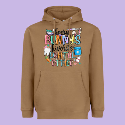 Every Bunnys Favorite Dental Office Heavyweight Hoodie Designed By Maliassmallbusiness