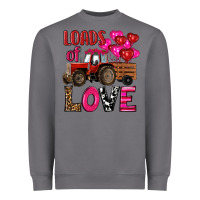 Storm valentine's day loads of love tractor with pin heart balloons Heavyweight Sweatshirt - RanaPortraitStore