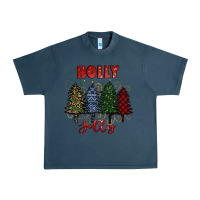 Midnight Navy holly jolly Christmas trees Urban Heavy Tee - RanaPortraitStore